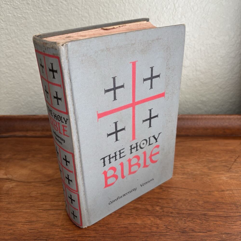 The Holy Bible Confraternity Version New American Catholic Ed. 1961 Hardcover